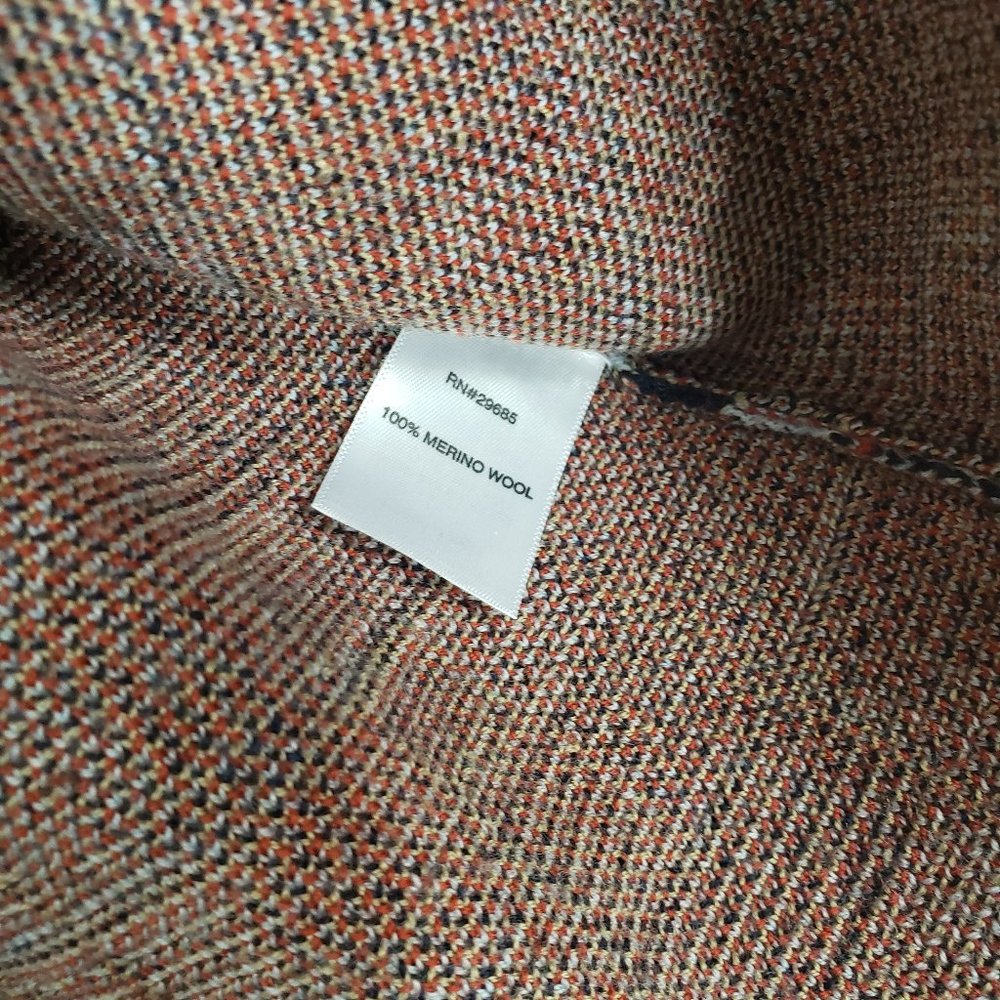 PENDLETON plaid merino wool 3/4 sleeve sweater - Picture 3 of 5